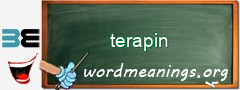 WordMeaning blackboard for terapin